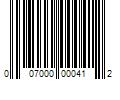 Barcode Image for UPC code 007000000412