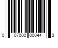 Barcode Image for UPC code 007000000443