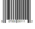 Barcode Image for UPC code 007000001112