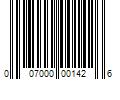 Barcode Image for UPC code 007000001426