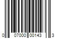 Barcode Image for UPC code 007000001433