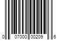 Barcode Image for UPC code 007000002096