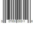 Barcode Image for UPC code 007000003116