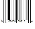 Barcode Image for UPC code 007000003154