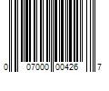 Barcode Image for UPC code 007000004267