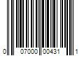 Barcode Image for UPC code 007000004311