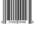 Barcode Image for UPC code 007000004465