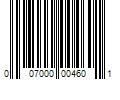 Barcode Image for UPC code 007000004601