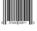 Barcode Image for UPC code 007000005110