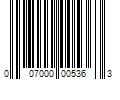 Barcode Image for UPC code 007000005363