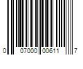 Barcode Image for UPC code 007000006117