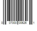 Barcode Image for UPC code 007000006261