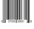 Barcode Image for UPC code 007000006315