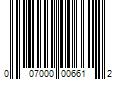 Barcode Image for UPC code 007000006612