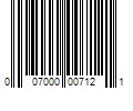 Barcode Image for UPC code 007000007121