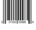 Barcode Image for UPC code 007000009859