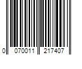 Barcode Image for UPC code 0070011217407