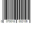 Barcode Image for UPC code 0070018002105