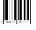 Barcode Image for UPC code 0070018007070