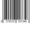 Barcode Image for UPC code 0070018007346