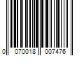 Barcode Image for UPC code 0070018007476