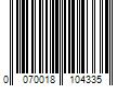 Barcode Image for UPC code 0070018104335