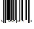 Barcode Image for UPC code 007005821715