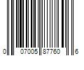 Barcode Image for UPC code 007005877606