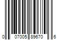 Barcode Image for UPC code 007005896706