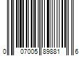 Barcode Image for UPC code 007005898816