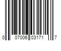 Barcode Image for UPC code 007006031717