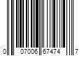 Barcode Image for UPC code 007006674747