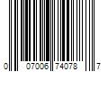 Barcode Image for UPC code 007006740787