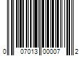 Barcode Image for UPC code 007013000072