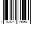 Barcode Image for UPC code 0070220240180