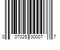 Barcode Image for UPC code 007025000077