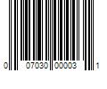 Barcode Image for UPC code 007030000031