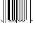 Barcode Image for UPC code 007035000067