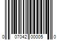 Barcode Image for UPC code 007042000050