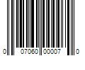 Barcode Image for UPC code 007060000070