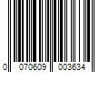 Barcode Image for UPC code 0070609003634