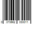 Barcode Image for UPC code 0070662030011