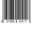 Barcode Image for UPC code 0070662424117