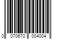 Barcode Image for UPC code 0070670004004