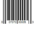 Barcode Image for UPC code 007070000053