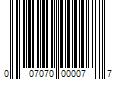 Barcode Image for UPC code 007070000077