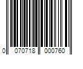 Barcode Image for UPC code 0070718000760