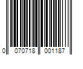 Barcode Image for UPC code 0070718001187