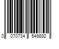 Barcode Image for UPC code 0070734549892