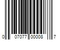 Barcode Image for UPC code 007077000087